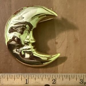 Golden Moon Brooch
